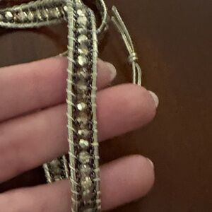 Elegant Silver Beaded Wrap Bracelet